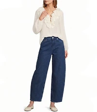 Antonio Melani Lilian Ruffle V-Neckline Long Sleeve Blouse