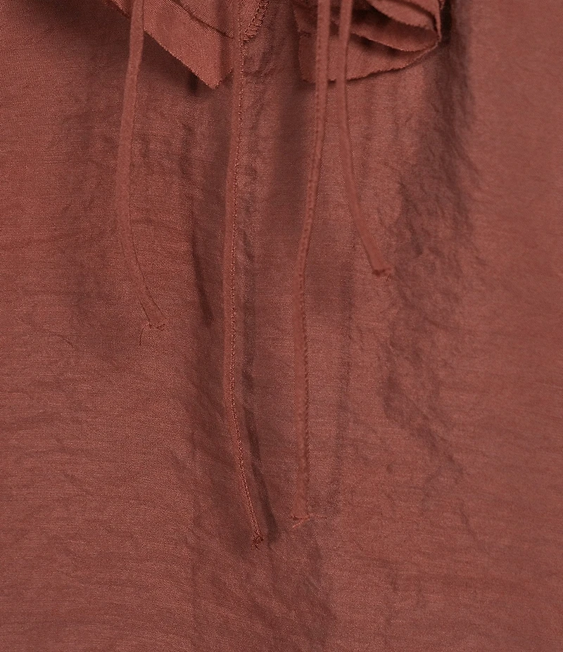 Antonio Melani Lilian Ruffle V-Neckline Long Sleeve Blouse
