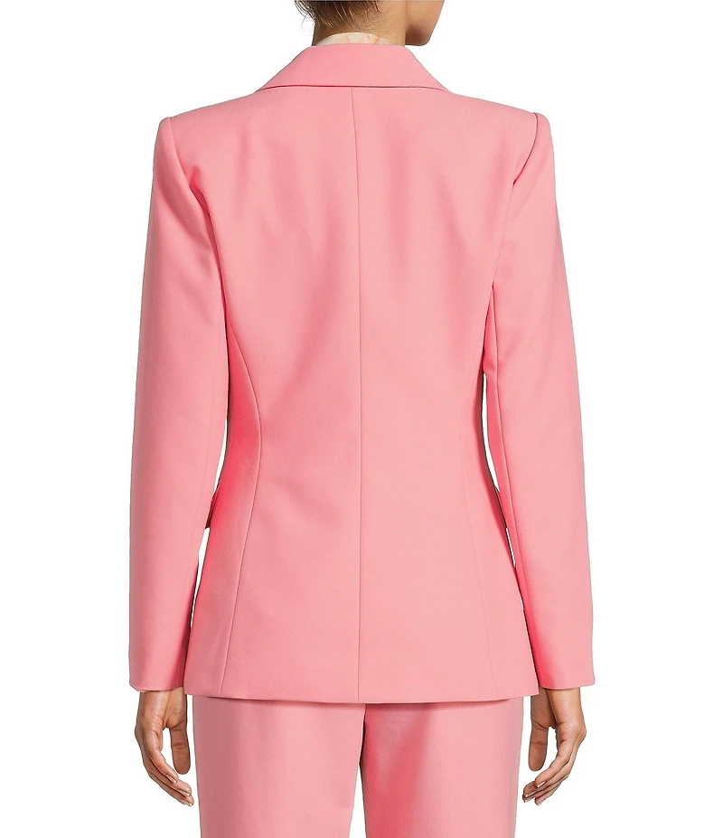 Antonio Melani Lindell Twill Notch Lapel Long Sleeve Blazer