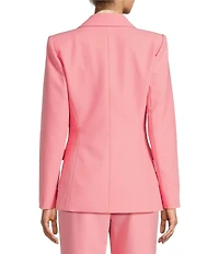 Antonio Melani Lindell Twill Notch Lapel Long Sleeve Blazer