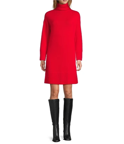 Antonio Melani Linds Cashmere Turtleneck Long Sleeve Dress