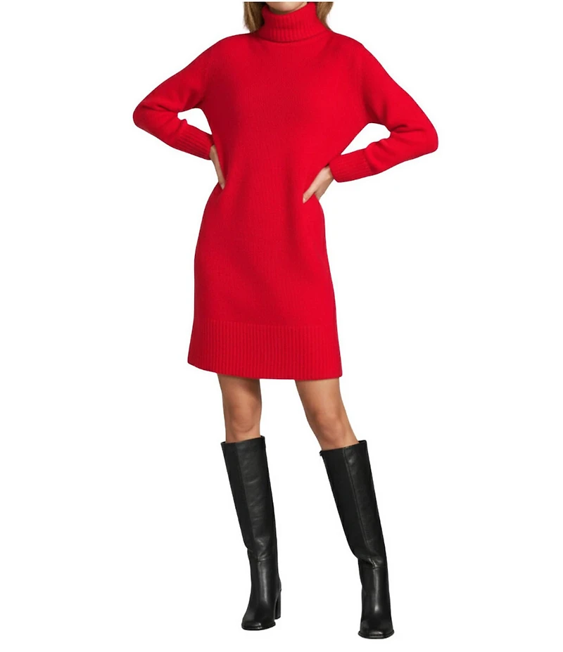 Antonio Melani Linds Cashmere Turtleneck Long Sleeve Dress