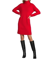 Antonio Melani Linds Cashmere Turtleneck Long Sleeve Dress