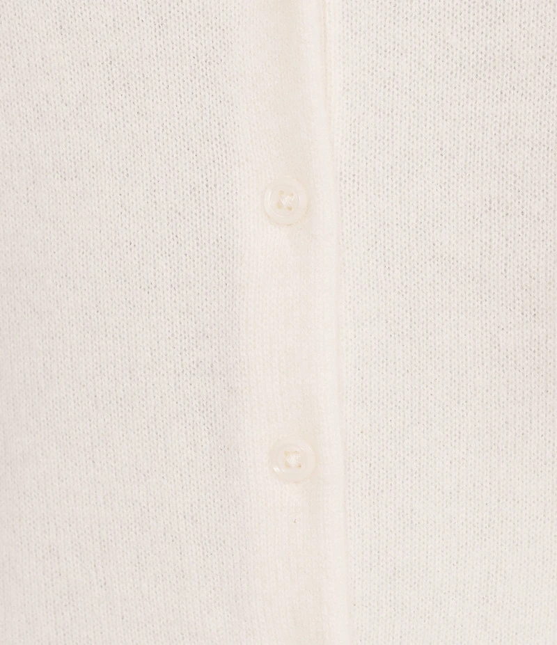Antonio Melani Lindsay Crew Neckline Long Sleeve Button Front Cashmere Cardigan