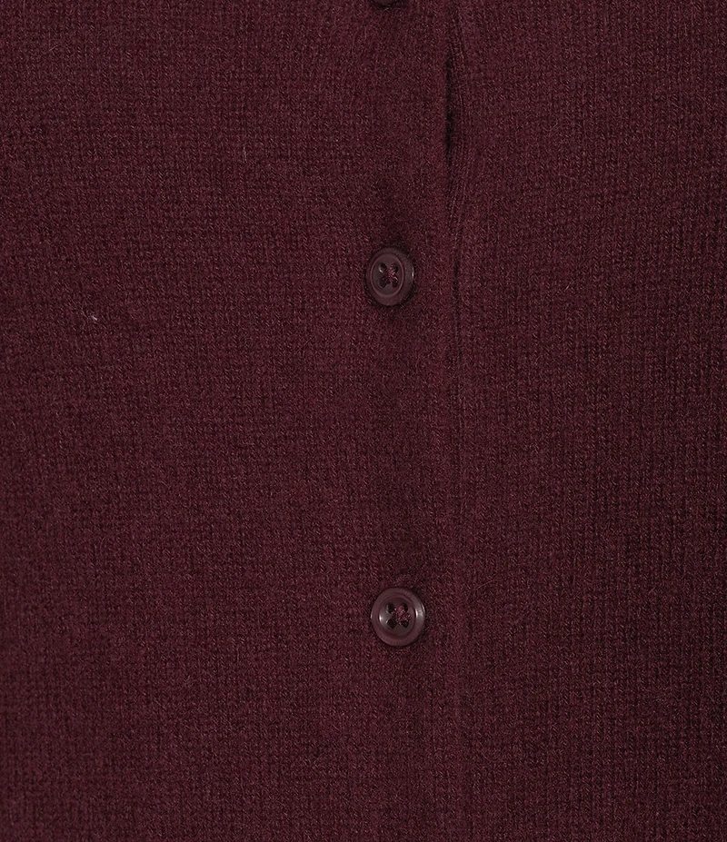 Antonio Melani Lindsay Crew Neckline Long Sleeve Button Front Cashmere Cardigan