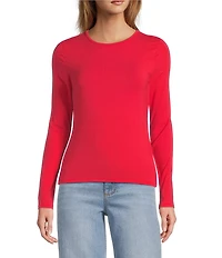 Antonio Melani Long Sleeve Crew Neck Knit Tee