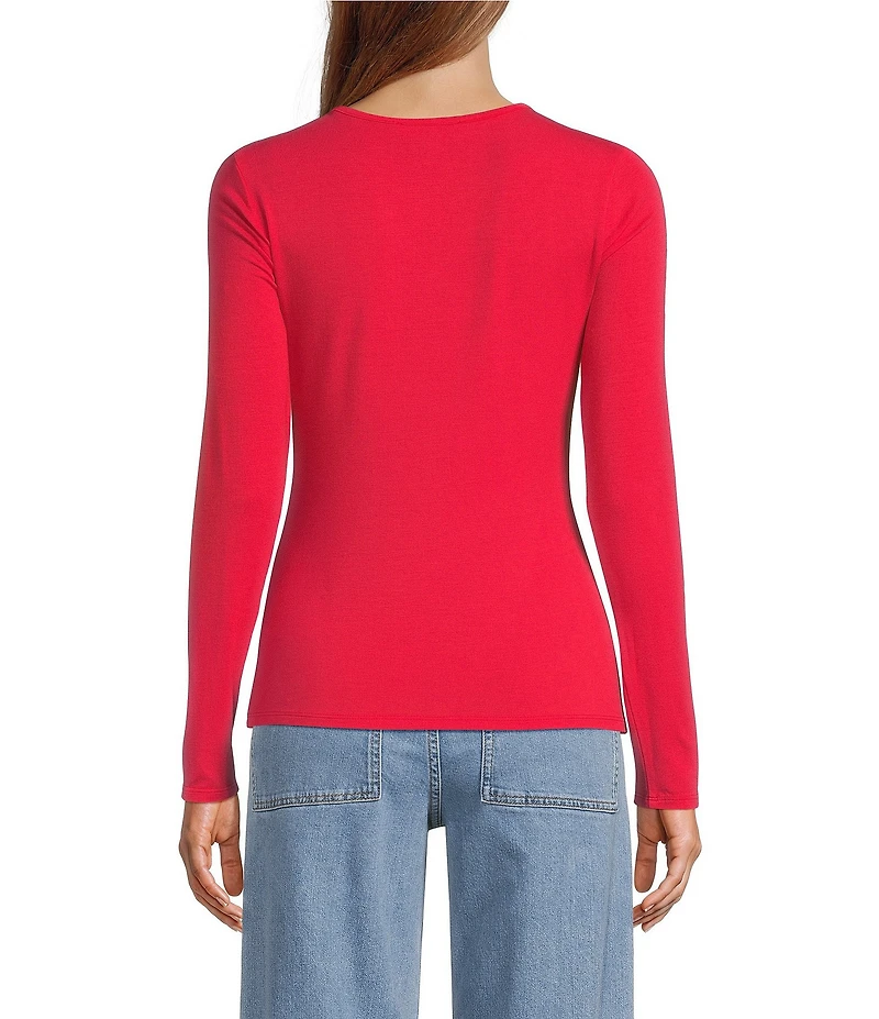 Antonio Melani Long Sleeve Crew Neck Knit Tee