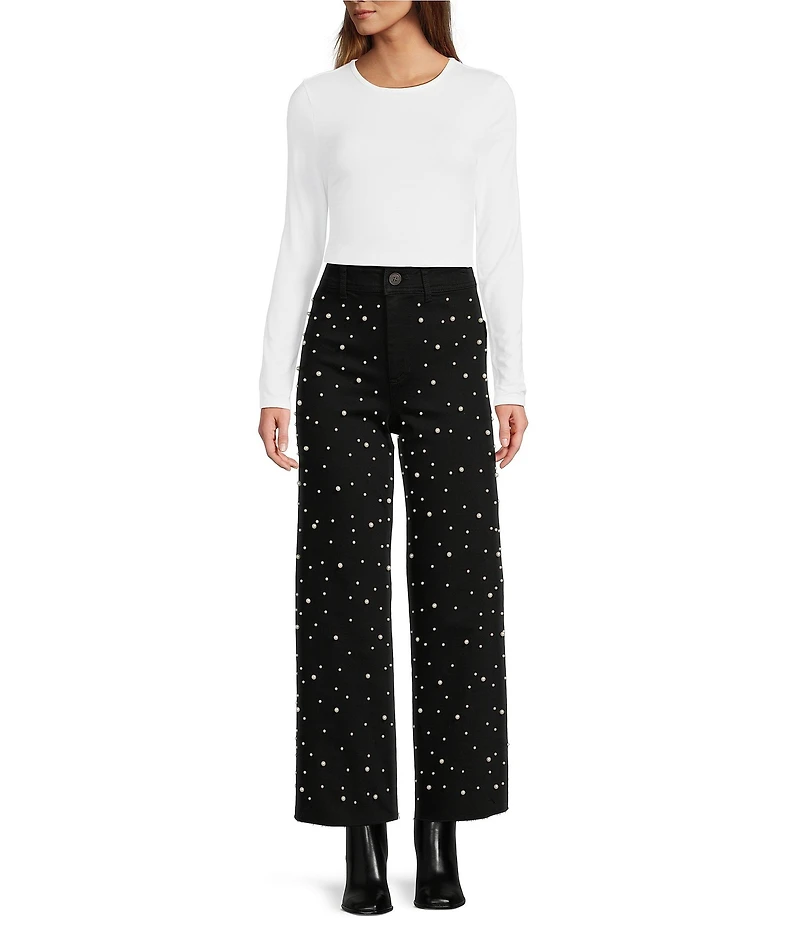 Antonio Melani Long Sleeve Crew Neck Knit Tee