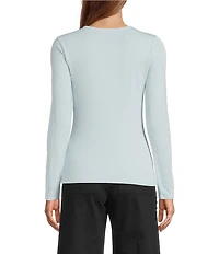 Antonio Melani Long Sleeve Crew Neck Knit Tee