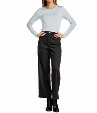 Antonio Melani Long Sleeve Crew Neck Knit Tee