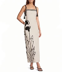 Antonio Melani Louisa Stretch Linen Sleeveless Dress