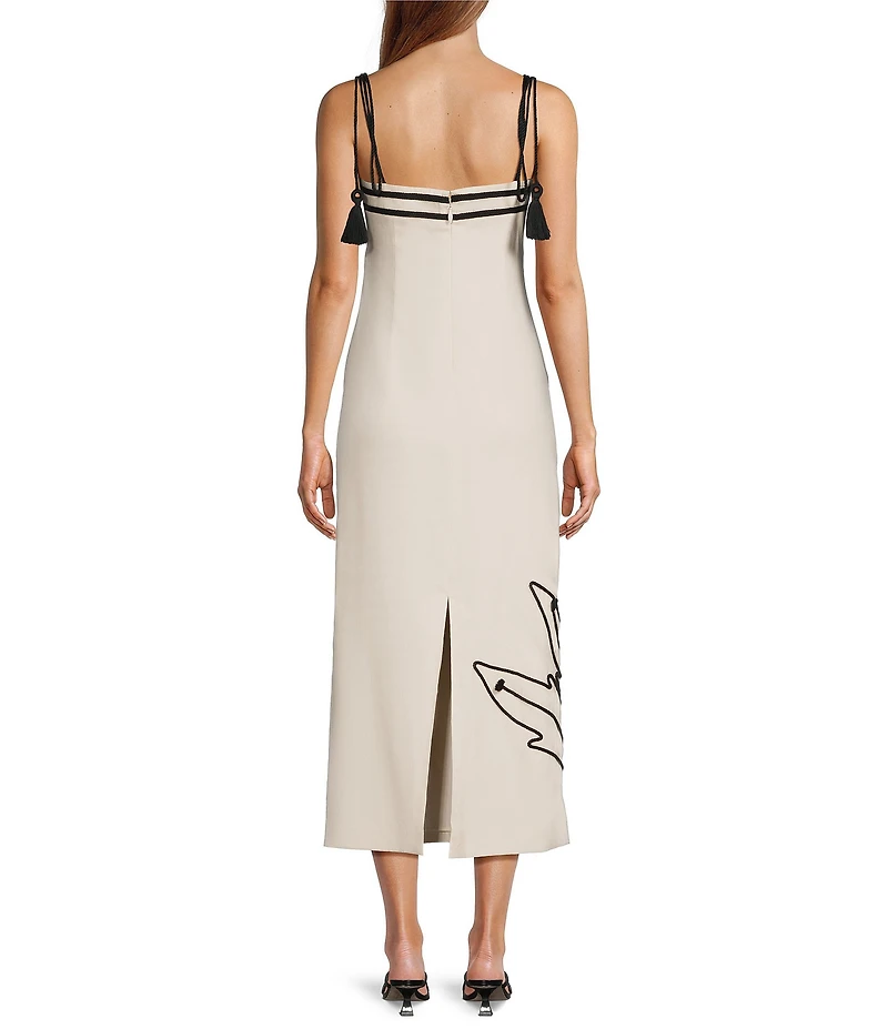 Antonio Melani Louisa Stretch Linen Sleeveless Dress