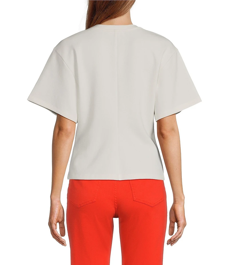 Antonio Melani Lupita Short Sleeve Crew Neckline Blouse