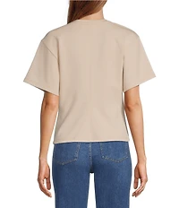 Antonio Melani Lupita Short Sleeve Crew Neckline Blouse