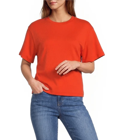 Antonio Melani Lupita Short Sleeve Crew Neckline Blouse