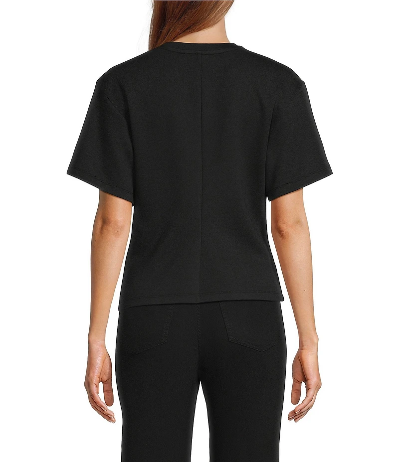 Antonio Melani Lupita Short Sleeve Crew Neckline Blouse
