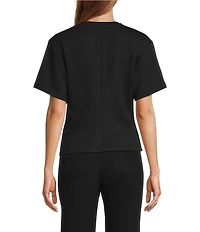Antonio Melani Lupita Short Sleeve Crew Neckline Blouse