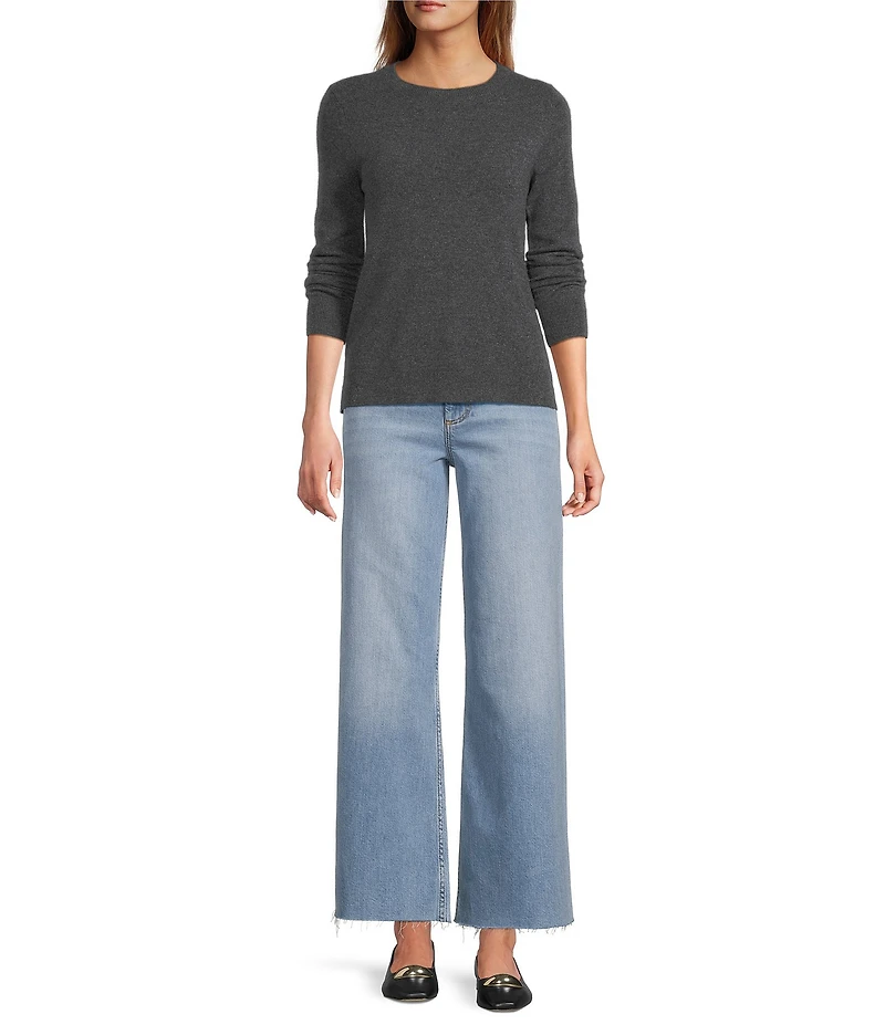 Antonio Melani Luxury Collection Cameron Cashmere Crew Neck Long Sleeve Knit Sweater