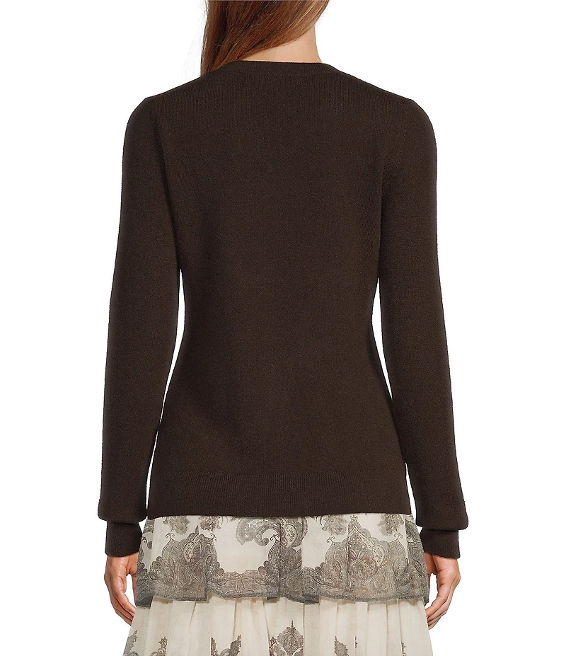 Antonio Melani Luxury Collection Cameron Cashmere Crew Neck Long Sleeve Knit Sweater