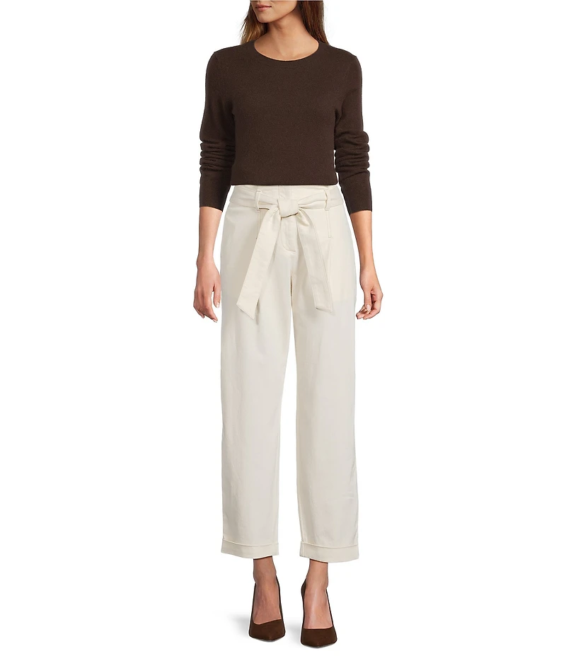 Antonio Melani Luxury Collection Cameron Cashmere Crew Neck Long Sleeve Knit Sweater