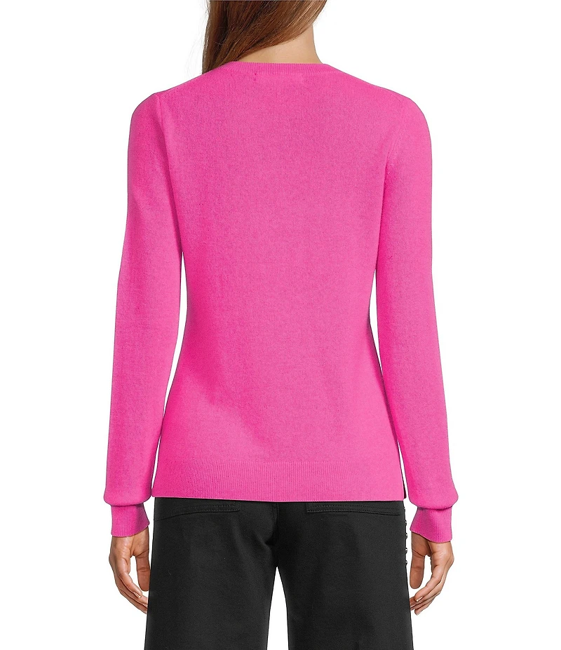 Antonio Melani Luxury Collection Cameron Cashmere Crew Neck Long Sleeve Knit Sweater