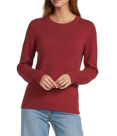 Antonio Melani Luxury Collection Cameron Cashmere Crew Neck Long Sleeve Knit Sweater