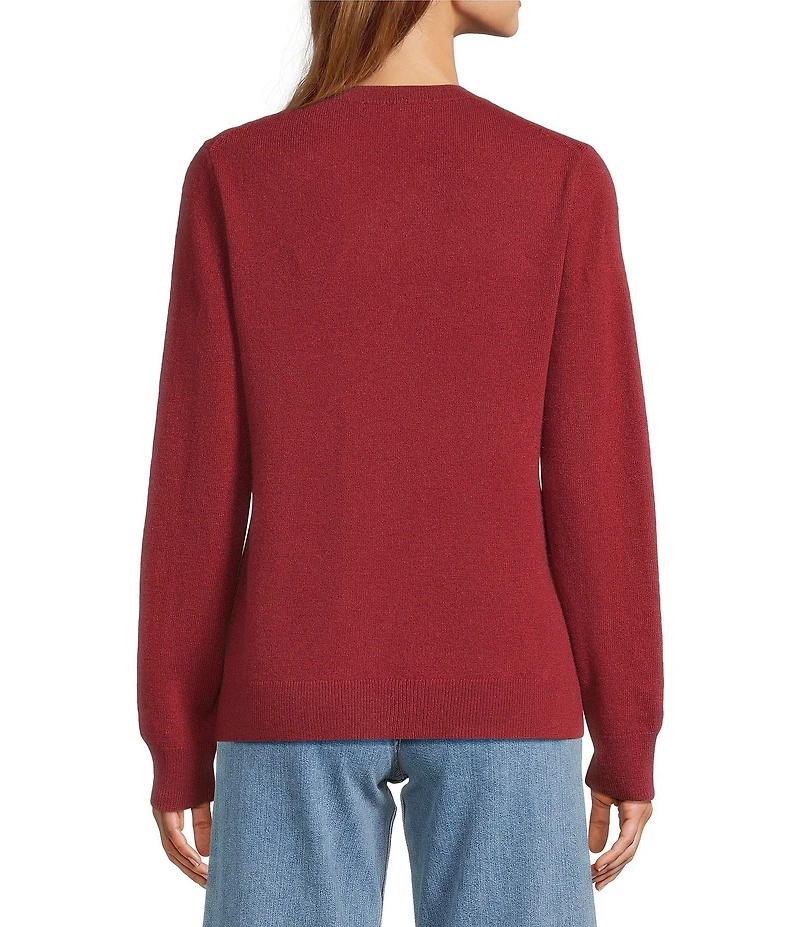 Antonio Melani Luxury Collection Cameron Cashmere Crew Neck Long Sleeve Knit Sweater