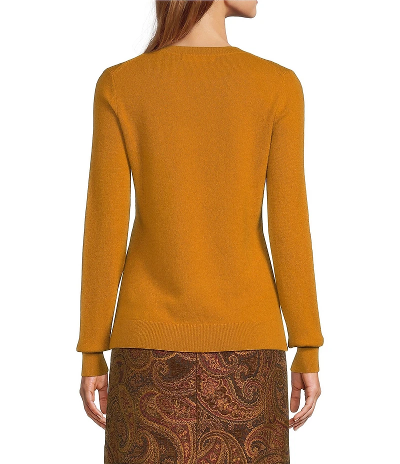Antonio Melani Luxury Collection Cameron Cashmere Crew Neck Long Sleeve Knit Sweater
