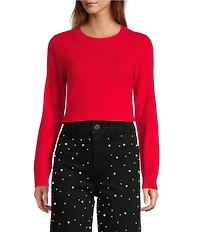Antonio Melani Luxury Collection Cameron Cashmere Crew Neck Long Sleeve Knit Sweater