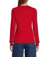 Antonio Melani Luxury Collection Cameron Cashmere Crew Neck Long Sleeve Knit Sweater