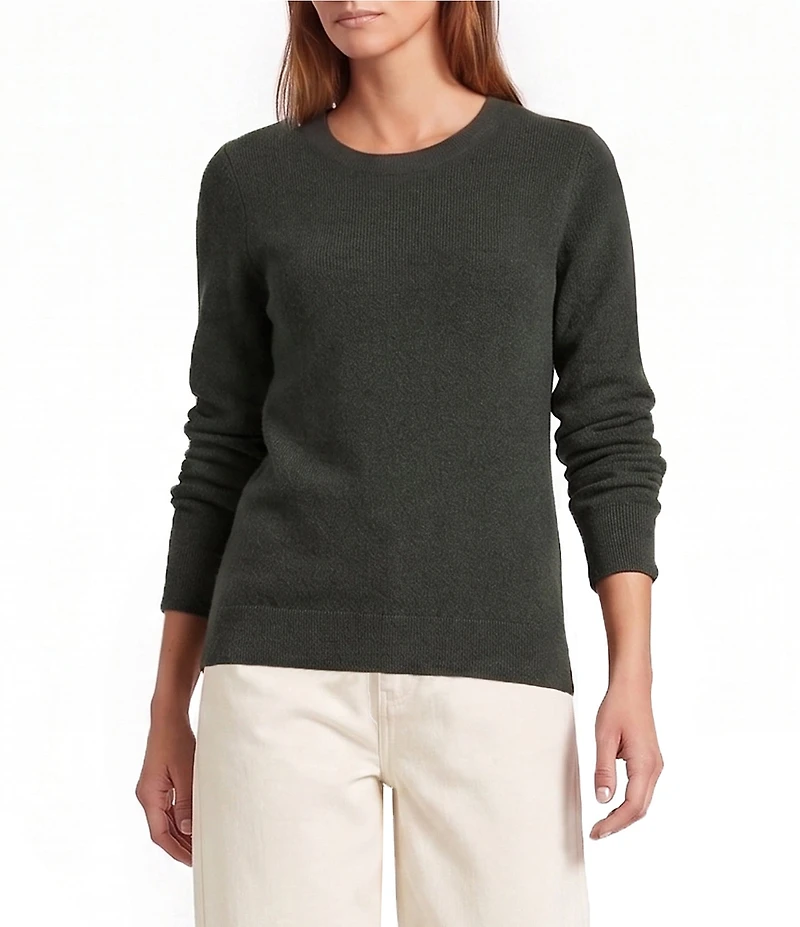 Antonio Melani Luxury Collection Cameron Cashmere Crew Neck Long Sleeve Knit Sweater