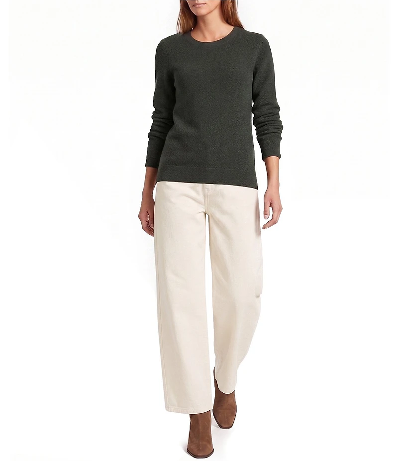 Antonio Melani Luxury Collection Cameron Cashmere Crew Neck Long Sleeve Knit Sweater