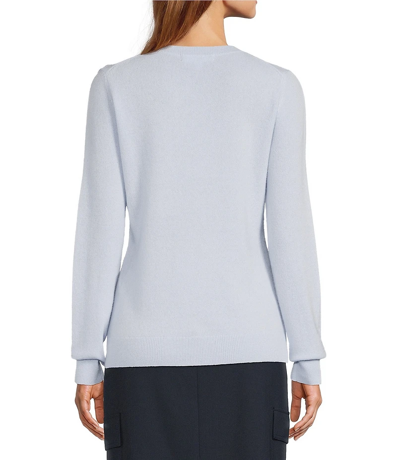 Antonio Melani Luxury Collection Cameron Cashmere Crew Neck Long Sleeve Knit Sweater
