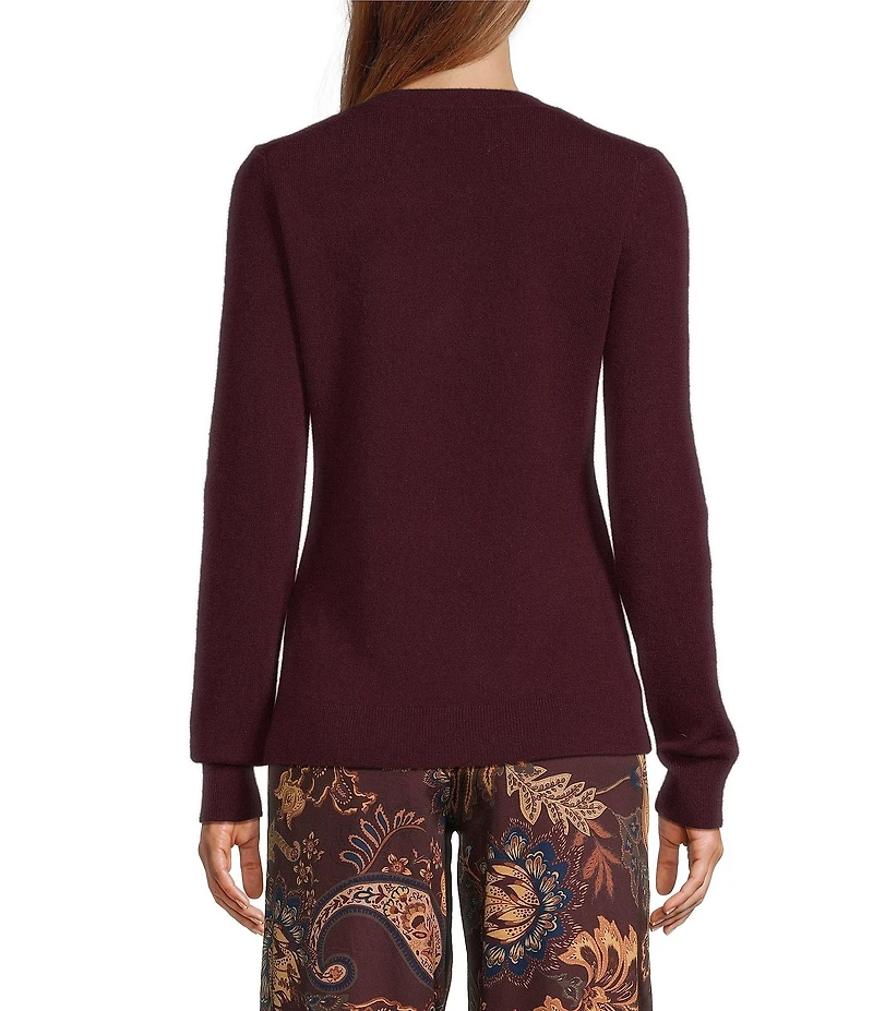 Antonio Melani Luxury Collection Cameron Cashmere Crew Neck Long Sleeve Knit Sweater