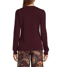 Antonio Melani Luxury Collection Cameron Cashmere Crew Neck Long Sleeve Knit Sweater