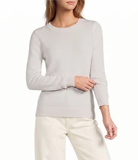 Antonio Melani Luxury Collection Cameron Cashmere Crew Neck Long Sleeve Knit Sweater