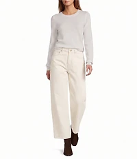 Antonio Melani Luxury Collection Cameron Cashmere Crew Neck Long Sleeve Knit Sweater
