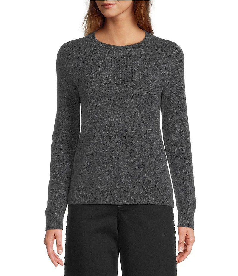 Antonio Melani Luxury Collection Cameron Cashmere Crew Neck Long Sleeve Knit Sweater