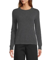 Antonio Melani Luxury Collection Cameron Cashmere Crew Neck Long Sleeve Knit Sweater