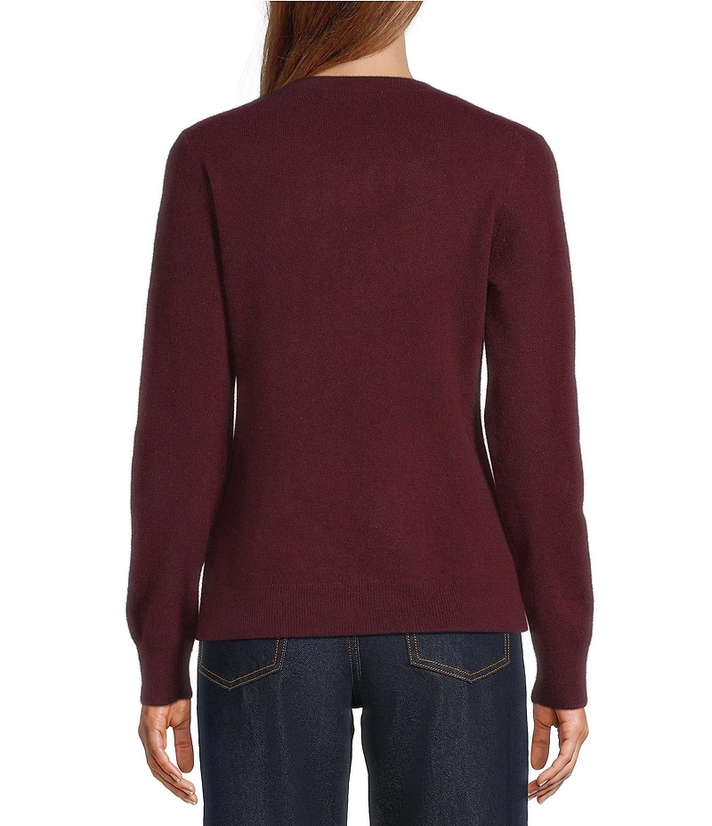 Antonio Melani Luxury Collection Cameron Cashmere Crew Neck Long Sleeve Knit Sweater