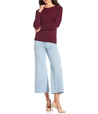 Antonio Melani Luxury Collection Cameron Cashmere Crew Neck Long Sleeve Knit Sweater