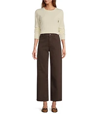 Antonio Melani Luxury Collection Cameron Cashmere Crew Neck Long Sleeve Knit Sweater