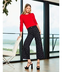 Antonio Melani Luxury Collection Cameron Cashmere Crew Neck Long Sleeve Knit Sweater