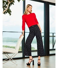 Antonio Melani Luxury Collection Cameron Cashmere Crew Neck Long Sleeve Knit Sweater