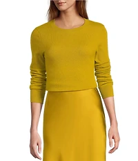 Antonio Melani Luxury Collection Cameron Cashmere Crew Neck Long Sleeve Knit Sweater