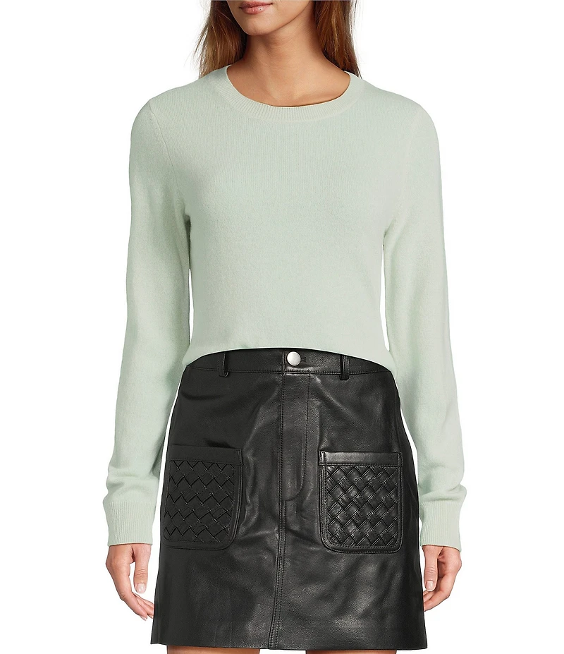 Antonio Melani Luxury Collection Cameron Cashmere Crew Neck Long Sleeve Knit Sweater