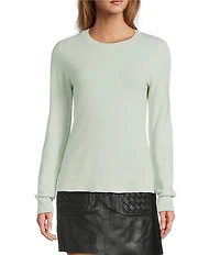 Antonio Melani Luxury Collection Cameron Cashmere Crew Neck Long Sleeve Knit Sweater