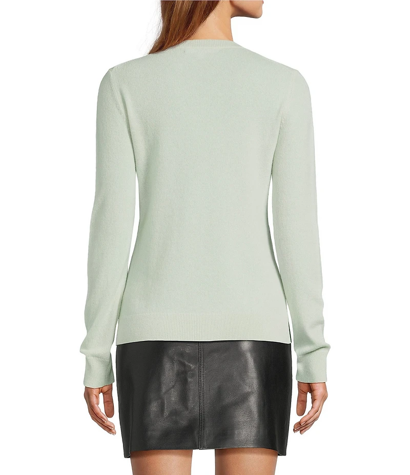 Antonio Melani Luxury Collection Cameron Cashmere Crew Neck Long Sleeve Knit Sweater