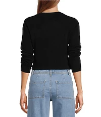 Antonio Melani Luxury Collection Cameron Cashmere Crew Neck Long Sleeve Knit Sweater