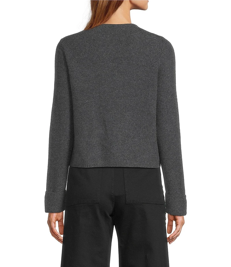 Antonio Melani Lydia V-Neck Long Cuff Sleeve Tie Front Bow Cashmere Sweater